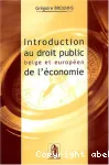 Introduction au droit public belge et européen de l'économie