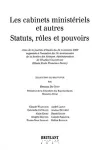 Les cabinets ministériels et autres