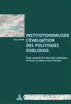 Institutionnaliser l'évaluation des politiques publiques