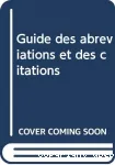 Guide des citations, références et abréviations juridiques