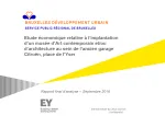 Etude économique relative à l'implantation d'un musée d'Art contemporain et/ou d'architecture au sein de l'ancien garage Citroën, place de l'Yser
