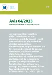 Avis 04/2023 sur la proposition modifiée de la Commission en vue d’un règlement du Conseil relatif aux modalités et à la procédure de mise à disposition des ressources propres fondées sur le système d’échange de quotas d’émission, sur le mécanisme d’ajustement carbone aux frontières et sur les bénéfices réattribués et de la ressource propre statistique fondée sur les bénéfices des entreprises, ainsi qu’aux mesures visant à faire face aux besoins de trésorerie