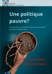 Mémorandum Élections 2024 : Une politique pauvre?