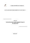 Evolution des investissements publics en 2023 - 2029