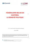 Fédéralisme belge en chiffres : la densité politique