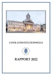 Rapport annuel 2022 de la Cour constitutionnelle