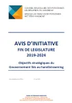 Avis d'initiative fin de législature 2019-2024 : Objectifs stratégiques du Gouvernement liés au handistreaming