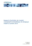 Rapport d'activités 2023 du Comité consultatif de bioéthique de Belgique