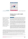Regards économiques, 186 - Septembre 2024 - Sommes-nous au plein emploi en Belgique ?