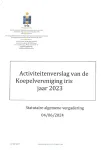 Activiteitenverslag van de Koepelvereniging iris jaar 2023