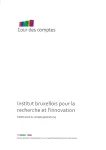 Certification du compte général 2023 de l'Institut bruxellois pour la recherche et l'innovation, organisme administratif autonome (Innoviris)