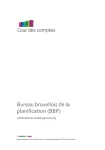 Rapport sur la certification du compte général 2023 du Bureau bruxellois de la planification (perspective.brussels), accompagné dudit compte