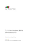 Rapport sur la certification du compte général 2023 du Service d'incendie et d'aide médicale urgente (SIAMU), accompagné dudit compte