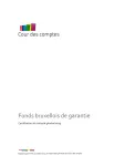 Rapport sur la certification du compte général 2023 du Fonds bruxellois de Garantie, accompagné dudit compte
