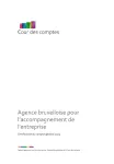 Rapport sur la certification du compte général 2023 de l'Agence bruxelloise pour l'accompagnement de l'entreprise, accompagné dudit compte