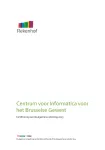 Verslag over de certificering van de algemene rekening 2023 van het Centrum voor Informatica voor het Brusselse Gewest (CIBG), samen met de rekening