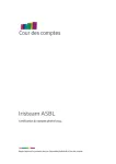 Rapport sur la certification du compte général 2023 de l'ASBL Iristeam, accompagné dudit compte