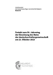 Festakt zum 50. Jahrestag der Einsetzung des Rates der deutschen Kulturgemeinschaft am 23. Oktober 2023
