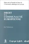 Droit de la Communauté Européenne