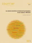 Courrier Hebdomadaire du CRISP, 2521 - 2021 - Les cabinets ministériels en Communauté germanophone et leurs membres (1999-2019)